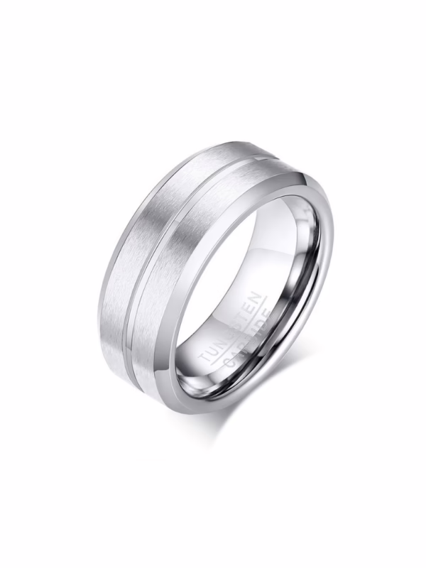 Ring-Glacier Band Tungsten Carbide