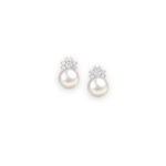 Earrings-Silver White Perles