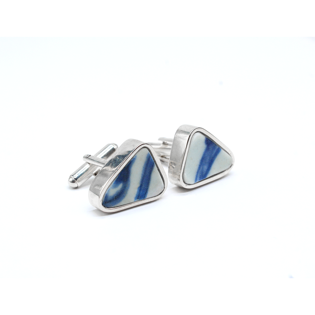 KIntsugi - Silver Cufflink
