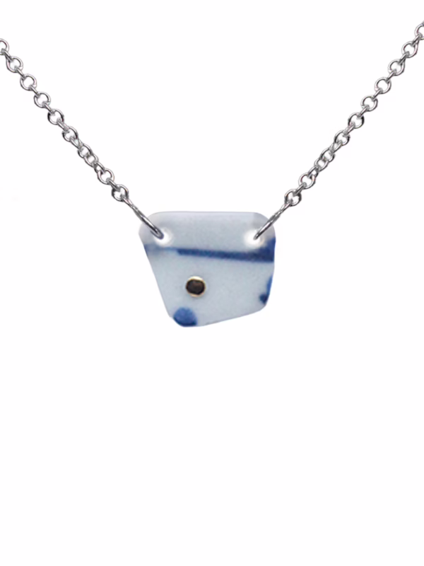 Necklace-Kintsugi-Silver and Yellow Gold