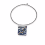 Necklace-Kintsugi-Silver and Yellow Gold
