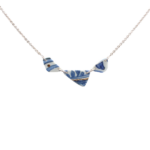 Kintsugi Necklace -Silver & Yellow gold - Porcelain