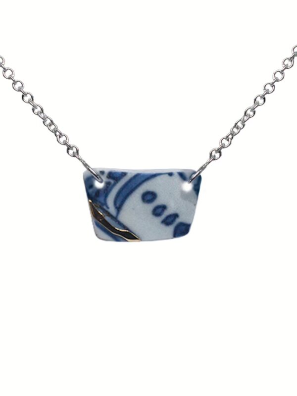 Necklace-Kintsugi-Silver and Yellow gold