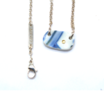 Kintsugi - Necklace Silver & Yellow Gold - Porcelain