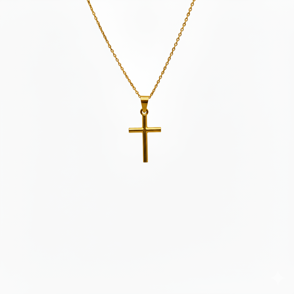 GOLD W: 0.40g Cross Pendant F:750
