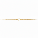 Coeur Ajoure W: 1.13g Gold F:750