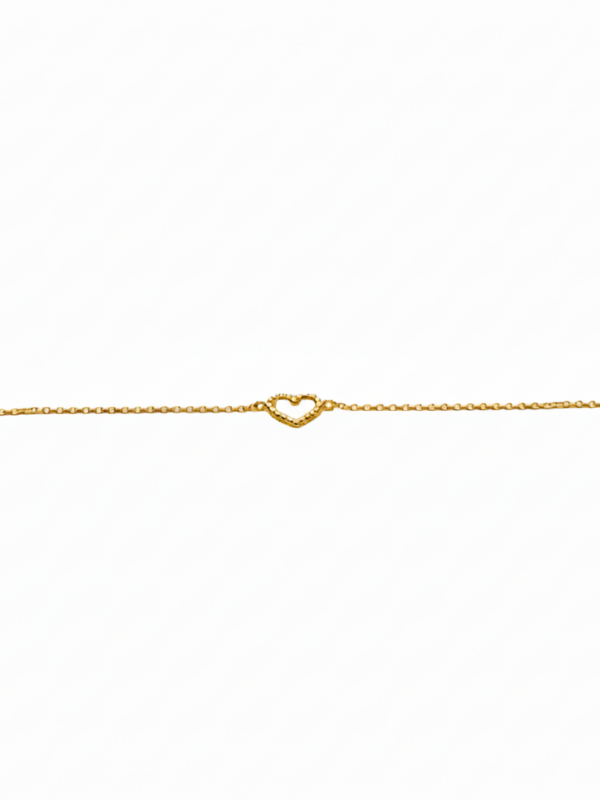 Coeur Ajoure W: 1.13g Gold F:750