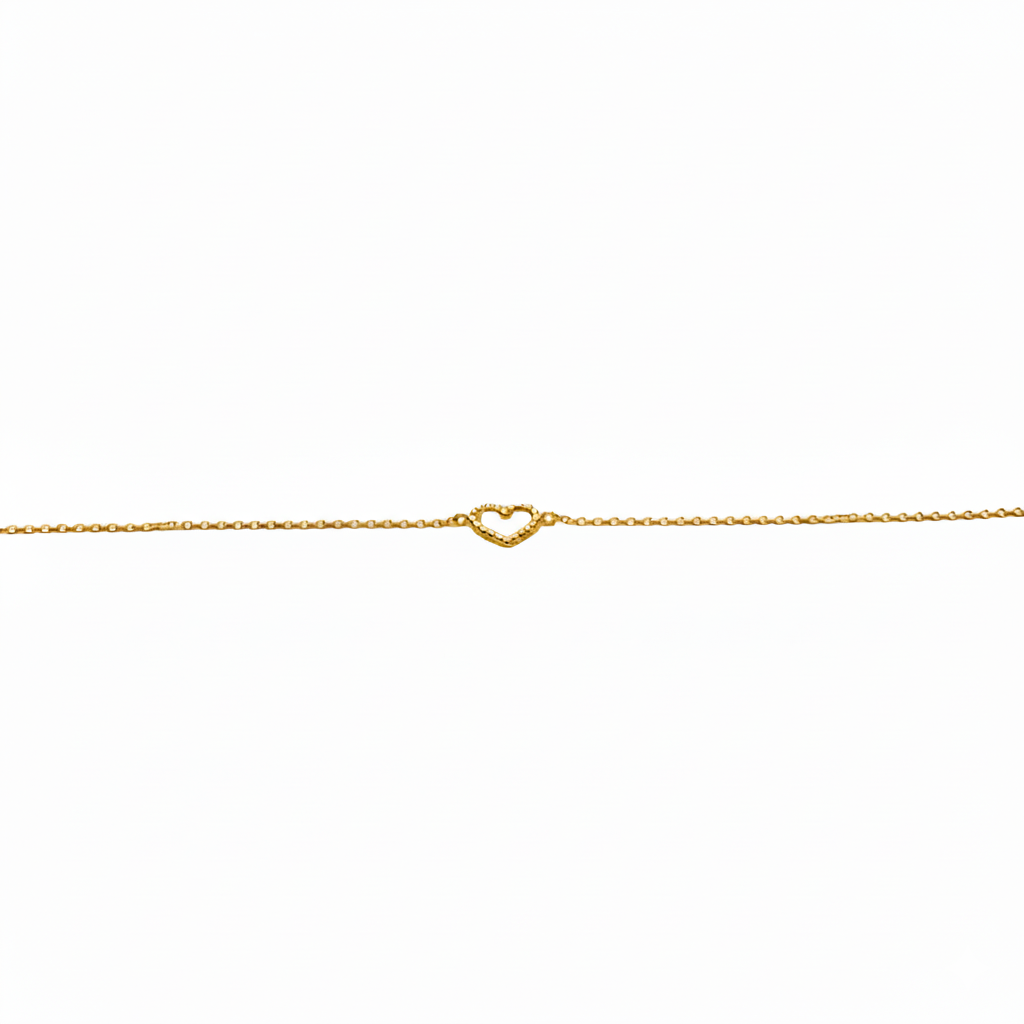 Coeur Ajoure W: 1.13g Gold F:750