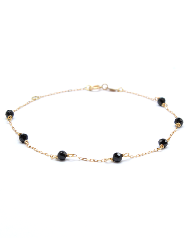 Bracelet - Yellow Gold with Onyx