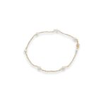 GOLD W: 1.23g White Pearl Bracelet F:750