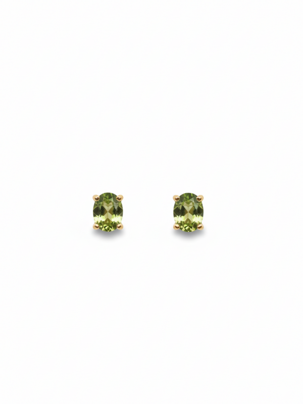 GOLD W: 0.55g Peridot Earring 0.3ct F:750