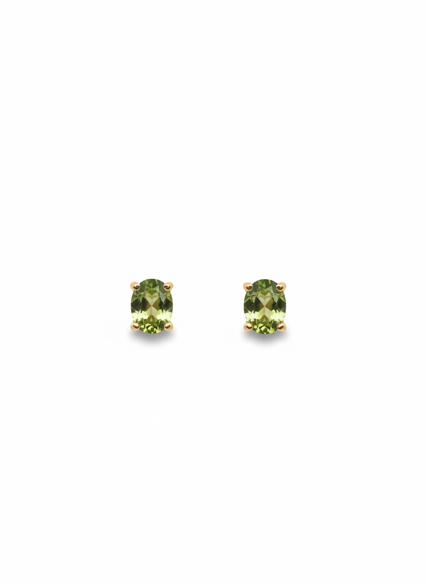 GOLD W: 0.55g Peridot Earring 0.3ct F:750