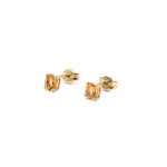 Earring - Yellow Gold with Citrine
