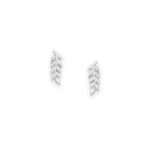 SILVER W: 1.21G LEAF EARRING F:925