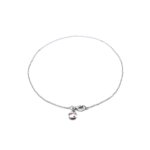 Anklet - White Gold with Sapphire