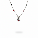 NECKLACE BREADS GRENAT DIAMOND W:5.26