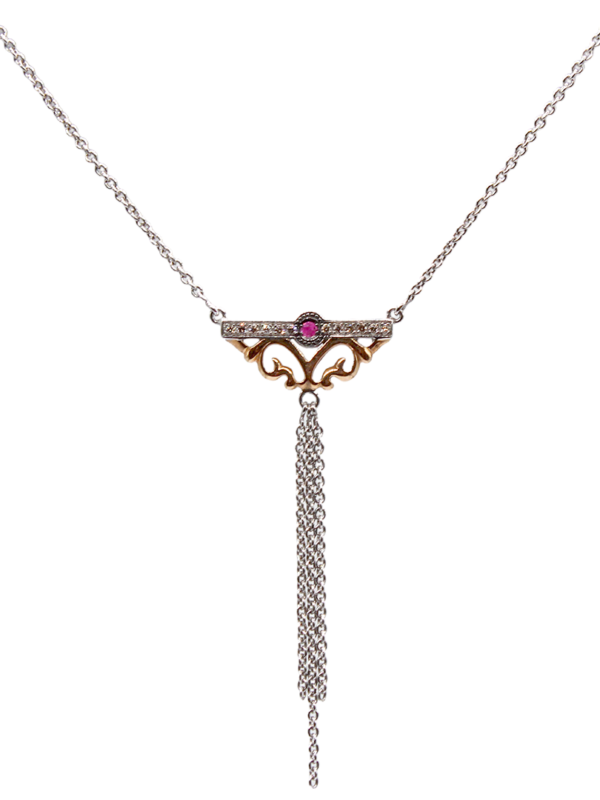 Neckalce - Arboresans with Pink Sapphire
