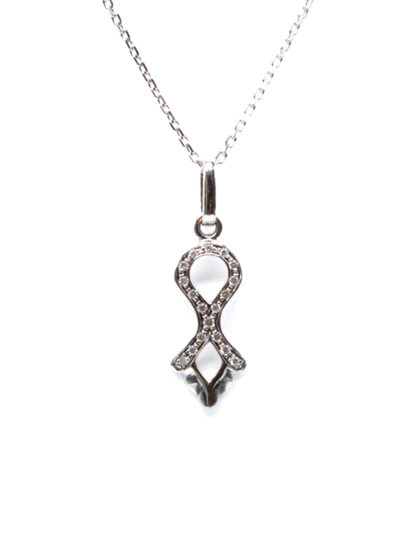 Pendant - White Gold Infinity