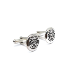 Cufflink - Silver Engraved Arboresans