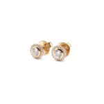 Earring - Yellow Gold with Diamonds Lab Grown