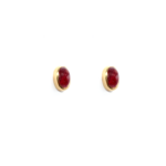 Earring - Yellow Gold with Ruby