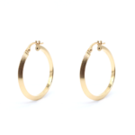 Earring - Yellow Gold Hoops