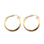Earring - Yellow Gold Hoops