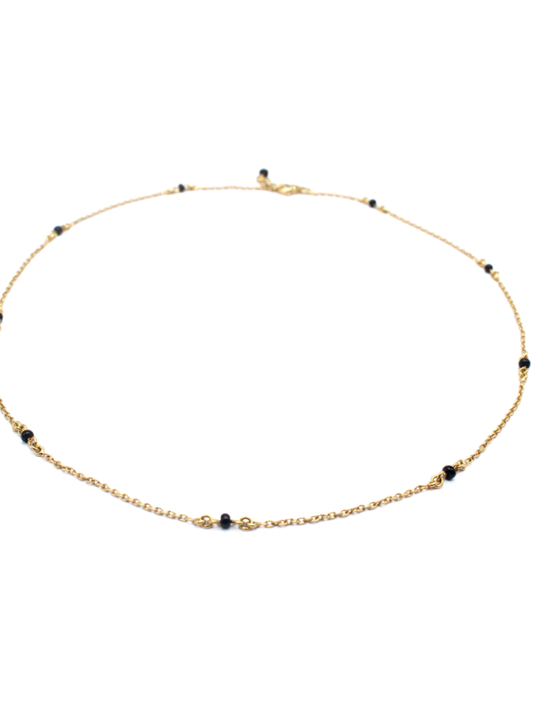 Necklace - Gold with Beads