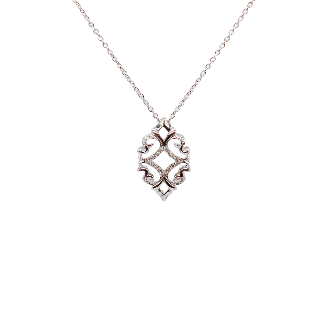 Arboresans - Necklace White Gold with Diamonds