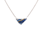 Kintsugi -  Necklace Silver & Yellow Gold - Porcelain