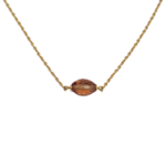 Yellow Gold Necklace Sultanite Stone W:4.45ct W:3.35ct F:750