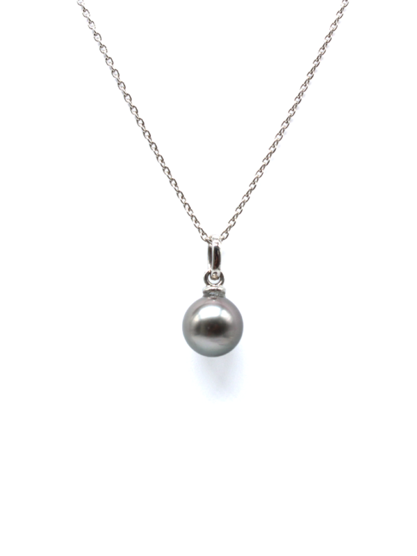 Pendant - White Gold with Tahiti Pearl