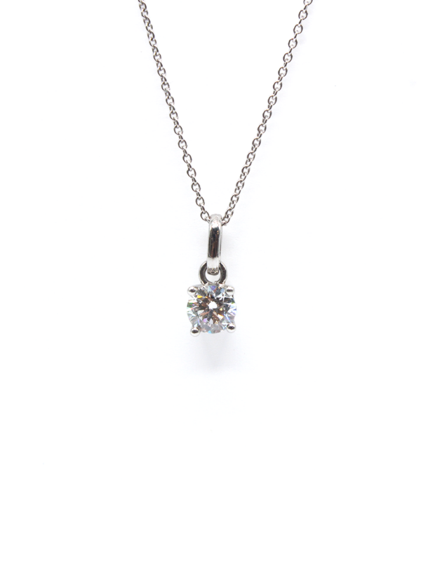 Pendant - White Gold with Diamonds
