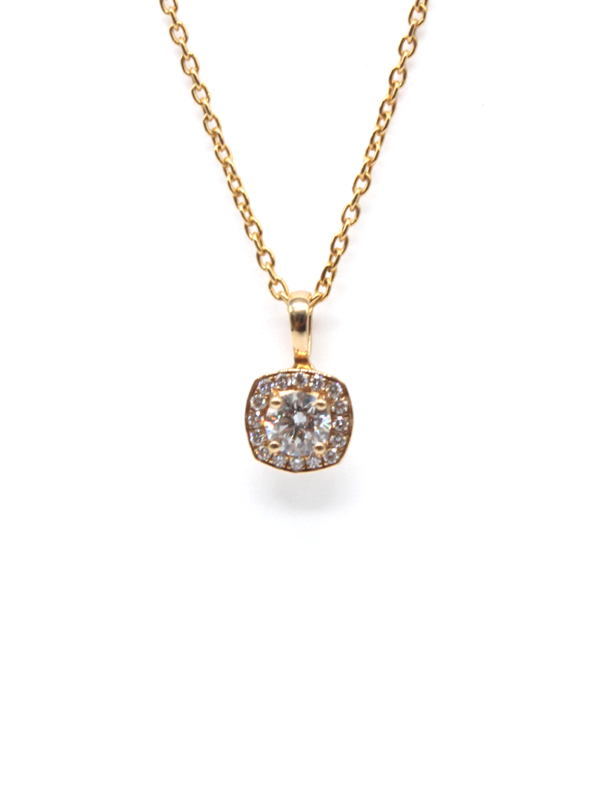 Pendant - Yellow Gold with Lab-Grown Diamonds & Natural Diamonds