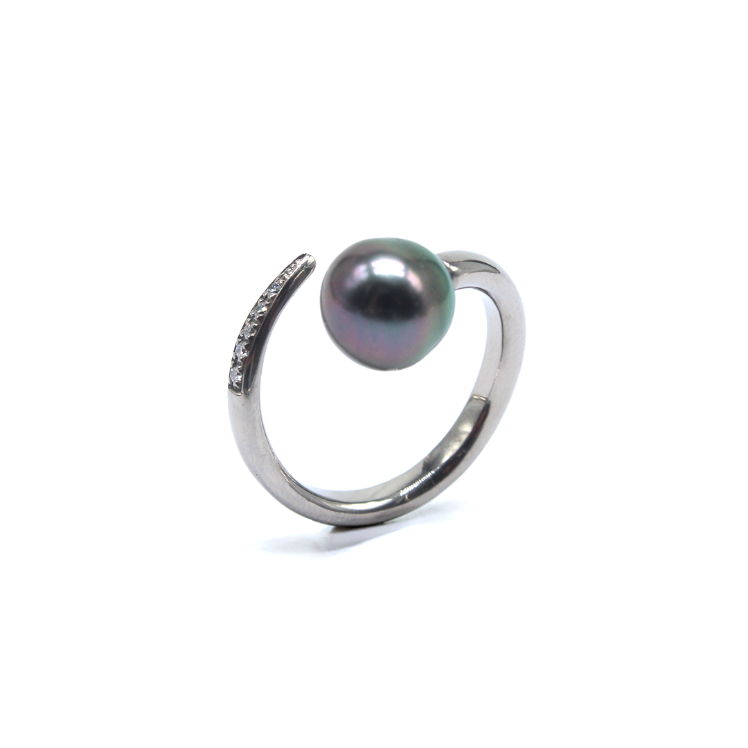 Ring - Tahiti Perle with Diamonds
