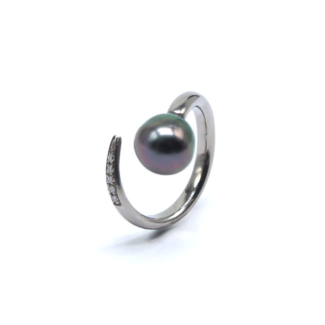 Ring - Tahiti Perle with Diamonds
