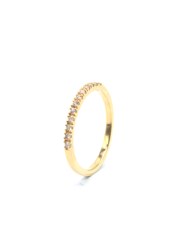 Ring - Yellow Gold with Diamonds