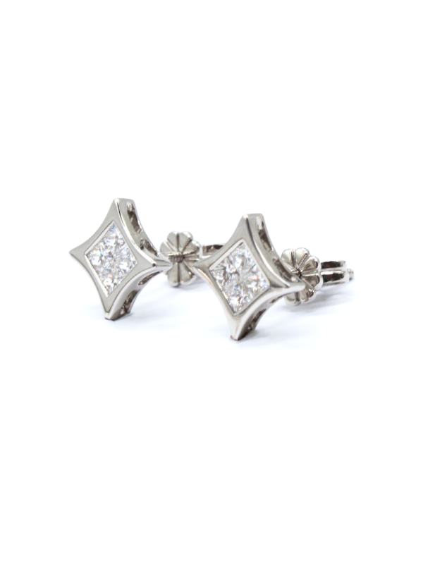 Earring - White Gold with Diamonds