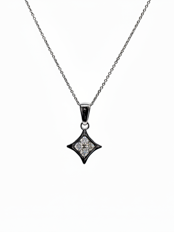 WG PENDANT WITH DIAMOND:0.60CT F:750 W:2.14G