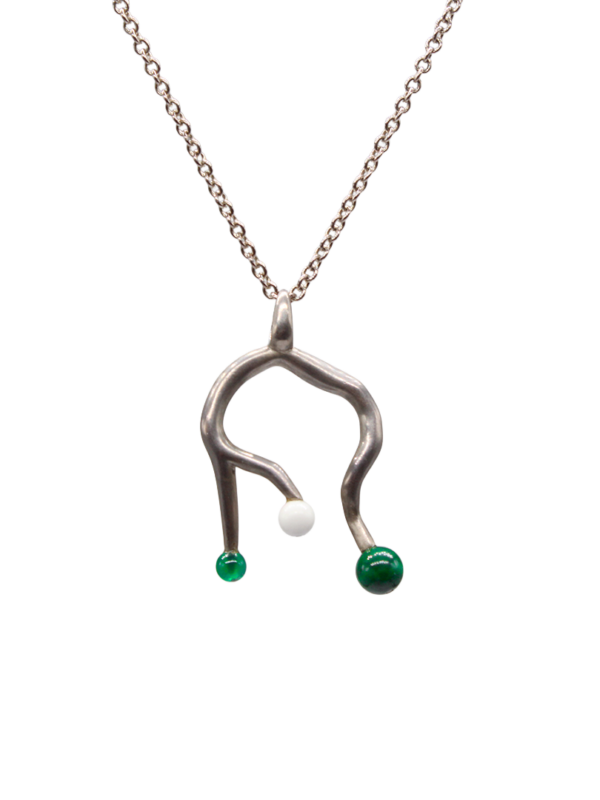 Pendant - Koray with Tourmaline and agate