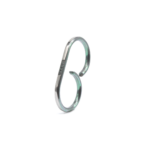 B-Ring Titanium with Blue Sapphire