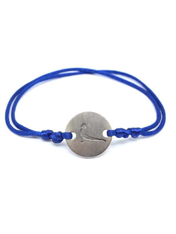 Bracelet - Silver Engraved Yoga