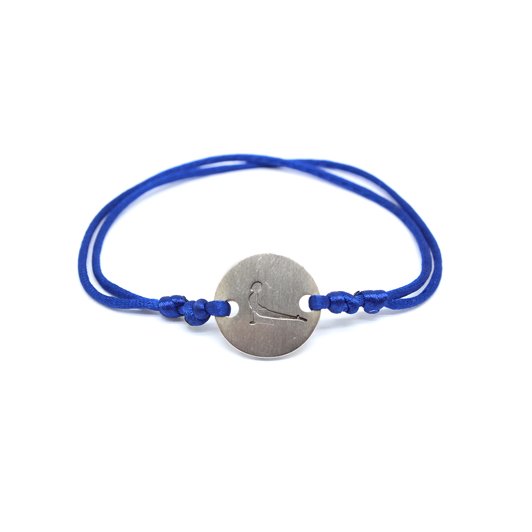 Bracelet - Silver Engraved Yoga