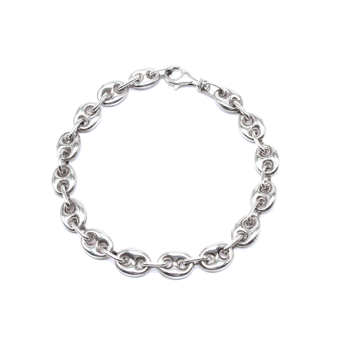 Bracelet - Silver Coffee Bean