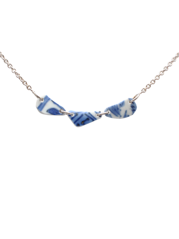 KIntsugi - Necklace Silver - Porcelain
