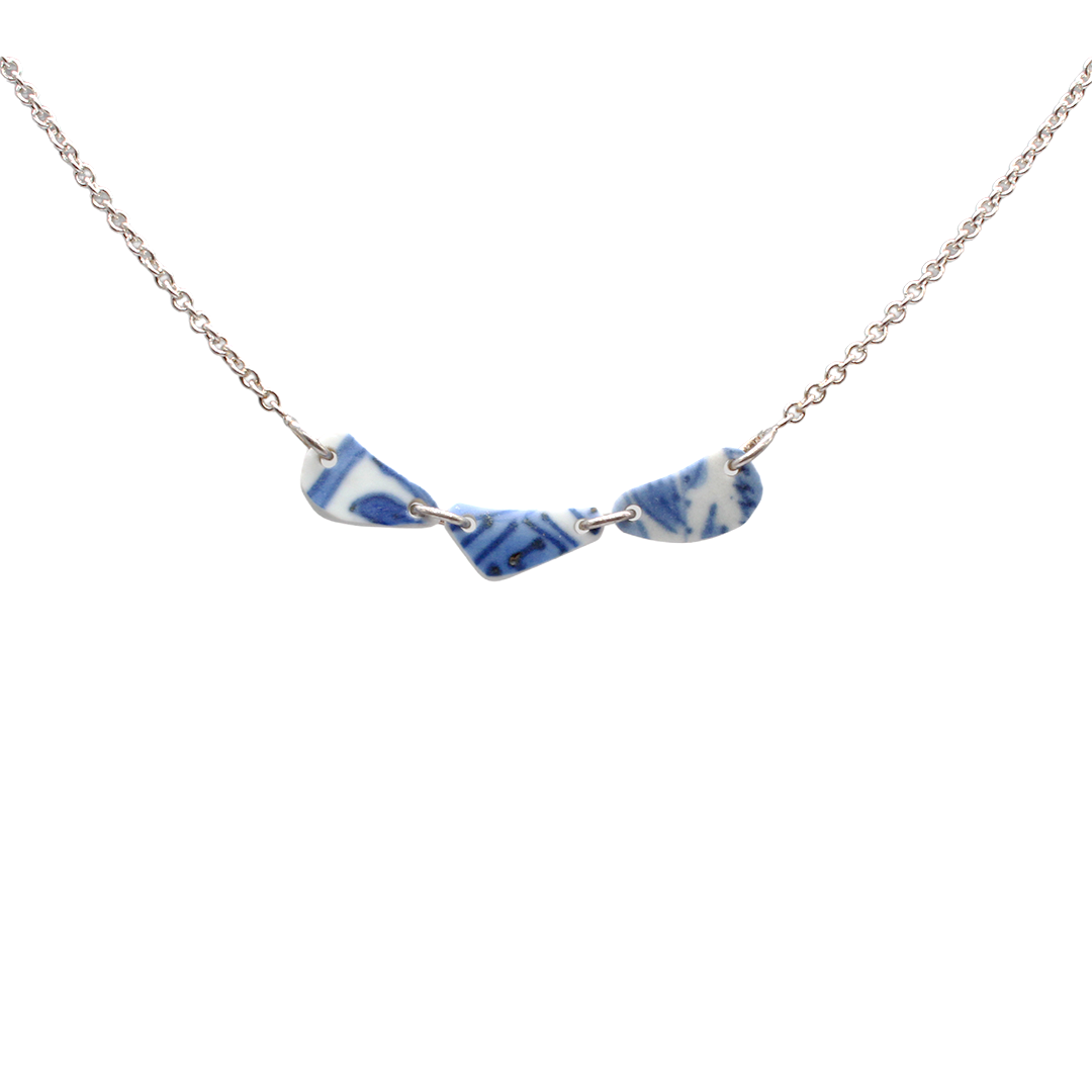 KIntsugi - Necklace Silver - Porcelain