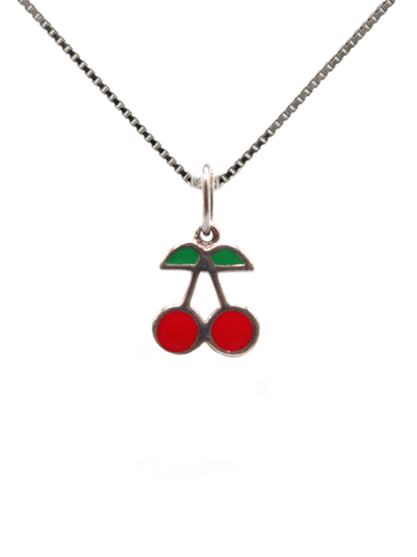 Pendant - Silver Cherry