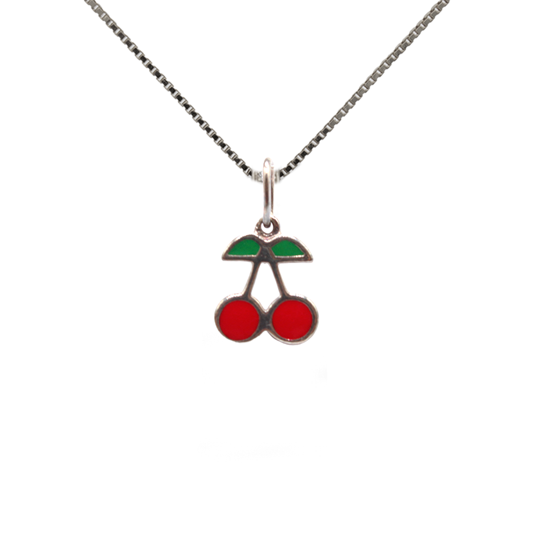 Pendant - Silver Cherry