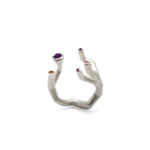 Ring - Koray Special Sapphires; Blue, Yellow and Pink with an Amethyst