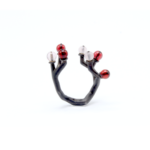 Ring - Koray with Rose Quartz, Garnet on Silver